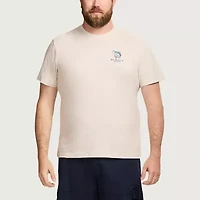 IZOD Saltwater Mens Crew Neck Short Sleeve Regular Fit Big and Tall Graphic T-Shirt
