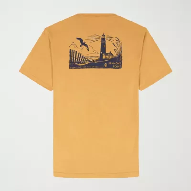 IZOD Saltwater Mens Crew Neck Short Sleeve Regular Fit Big and Tall Graphic T-Shirt