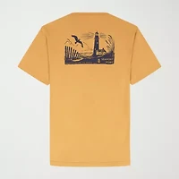 IZOD Saltwater Mens Crew Neck Short Sleeve Regular Fit Big and Tall Graphic T-Shirt