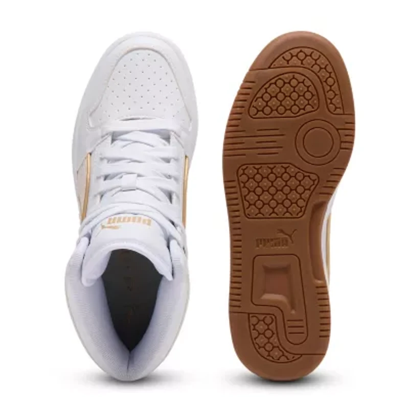 PUMA Rebound Layup Luminous Piping Womens Basketball Shoes