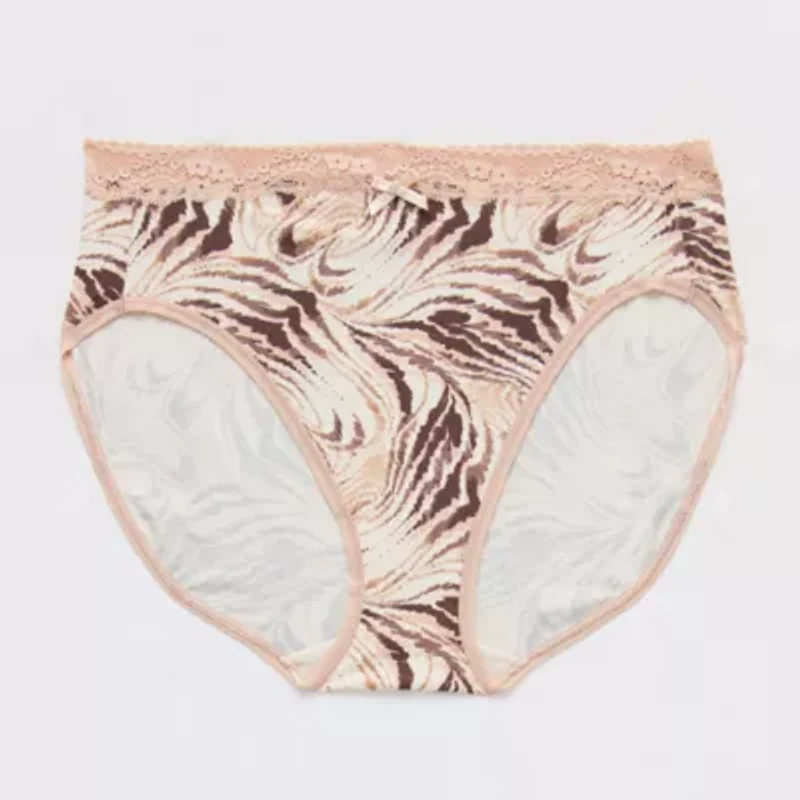 Ambrielle Cotton High Cut Panty