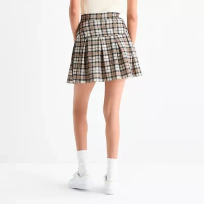 Hello Kitty And Friends Plaid Pleated Skirt Womens Juniors
