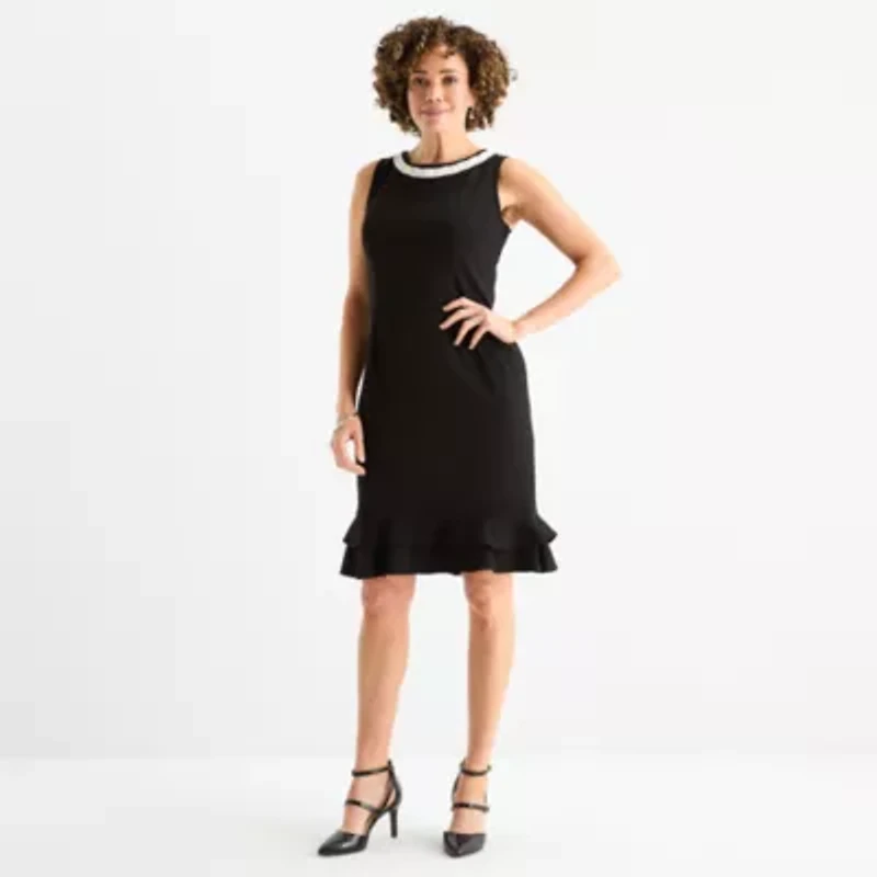 Maya Brooke Womens Plaid Jacket Dress