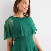Danny & Nicole Womens Short Sleeve Fit + Flare Dress