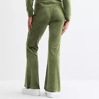 Juicy By Couture Womens Juniors Flare Mid Rise Track Pant