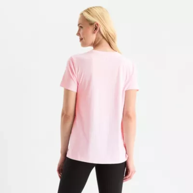 Xersion Womens Cotton Crew Neck Short Sleeve T-Shirt