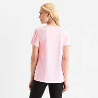 Xersion Womens Cotton Crew Neck Short Sleeve T-Shirt