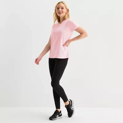 Xersion Womens Cotton Crew Neck Short Sleeve T-Shirt