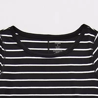 a.n.a Womens Round Neck Long Sleeve Adaptive T-Shirt