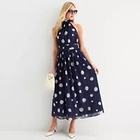 Worthington Womens Sleeveless Maxi Dress
