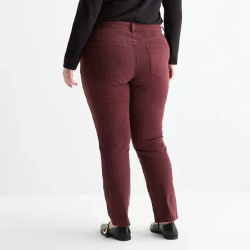 a.n.a Plus Womens High Rise Slim Fit Jean