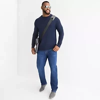St. John's Bay Fine Gauge Big and Tall Mens Crew Neck Long Sleeve Pullover Sweater