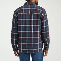 Wrangler Sherpa Lined Mens Long Sleeve Regular Fit Flannel Shirt