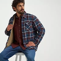 Wrangler Sherpa Lined Mens Long Sleeve Regular Fit Flannel Shirt