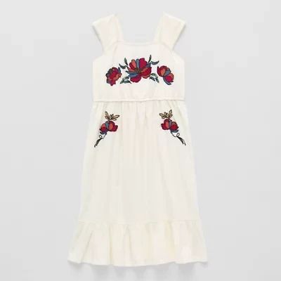 Hope & Wonder Hispanic Heritage Month Girls Embroidered Fit + Flare Dress