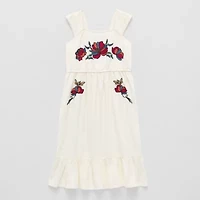 Hope & Wonder Girls Short Sleeve Floral Fit + Flare Dress