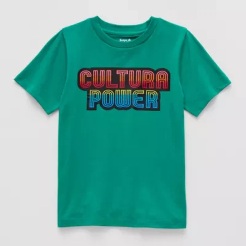 Hope & Wonder Little Big Kid Unisex Crew Neck Short Sleeve Regular Fit Graphic T-Shirt