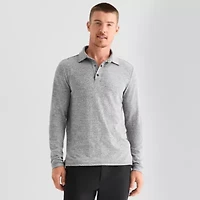 Stylus Mens Regular Fit Long Sleeve Polo Shirt