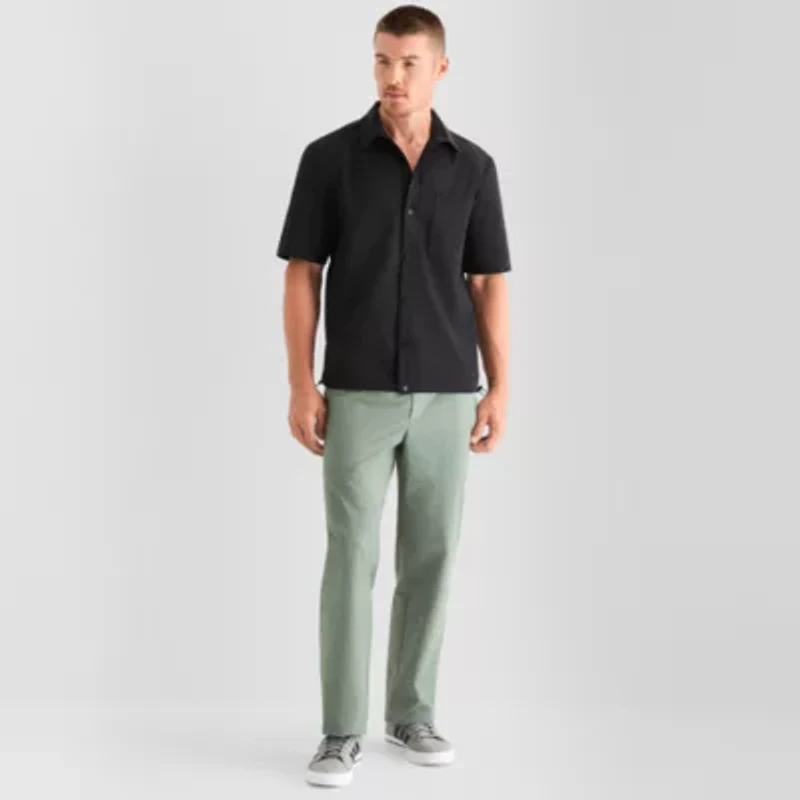 Stylus Mens Short Sleeve Regular Fit Button-Down Shirt