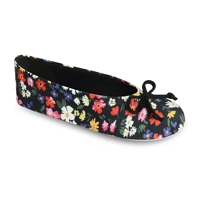 Isotoner Spandex Womens Ballerina Slippers