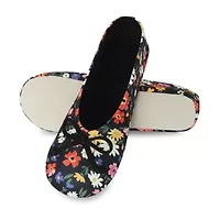 Isotoner Spandex Womens Ballerina Slippers