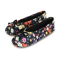 Isotoner Spandex Womens Ballerina Slippers