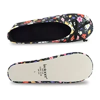 Isotoner Spandex Womens Ballerina Slippers