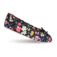 Isotoner Spandex Womens Ballerina Slippers