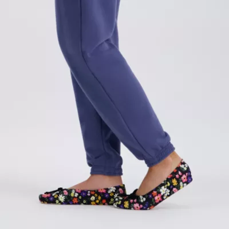 Isotoner Spandex Womens Ballerina Slippers