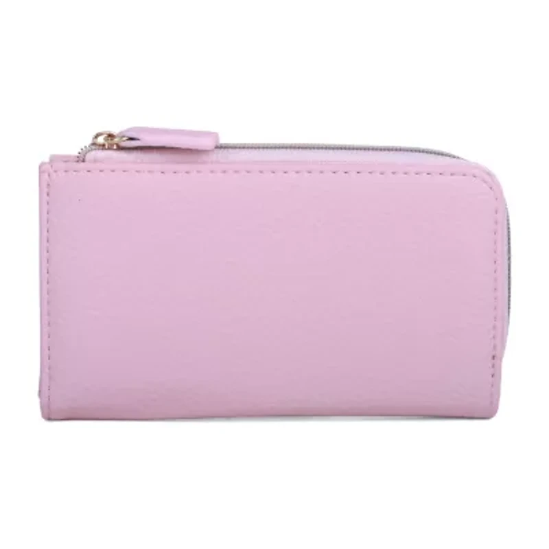 Julia Buxton L Zip Snap Wallet Womens Rfid Blocking Around