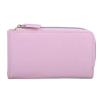 Julia Buxton L Zip Snap Wallet Womens Rfid Blocking Around