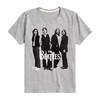 Little & Big Kid Boys Crew Neck Short Sleeve Regular Fit The Beatles Graphic T-Shirt
