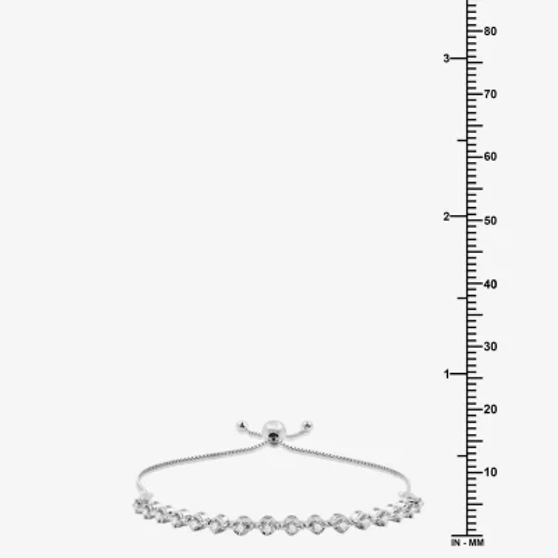 (F / Si1-Si2) Womens 1/2 CT. T.W. Lab Grown White Diamond Bolo Bracelet