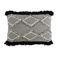 Vibhsa Tuffted Rectangular Throw Pillow