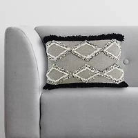Vibhsa Tuffted Rectangular Throw Pillow