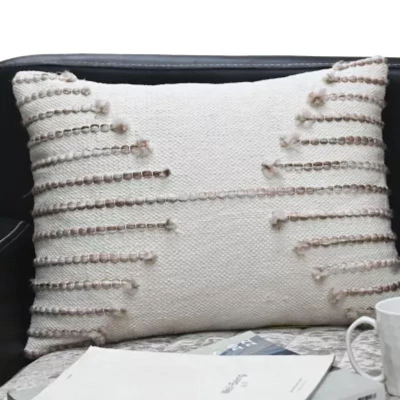 Vibhsa Embroidered Rectangular Throw Pillow