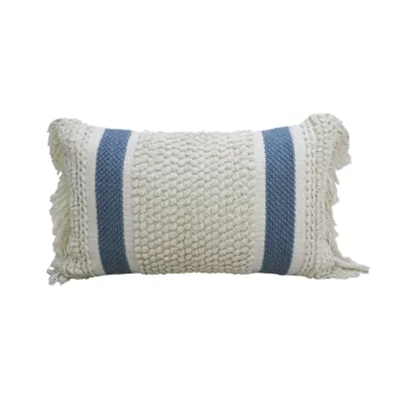 Vibhsa Loop Texture Rectangular Throw Pillow