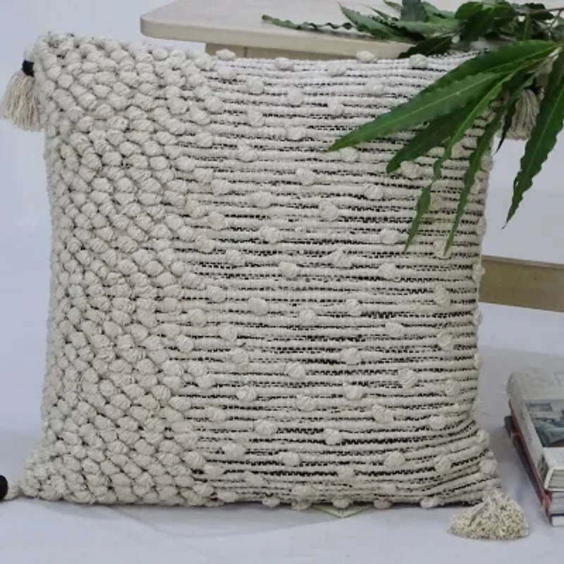 Vibhsa Woven Square Throw Pillow