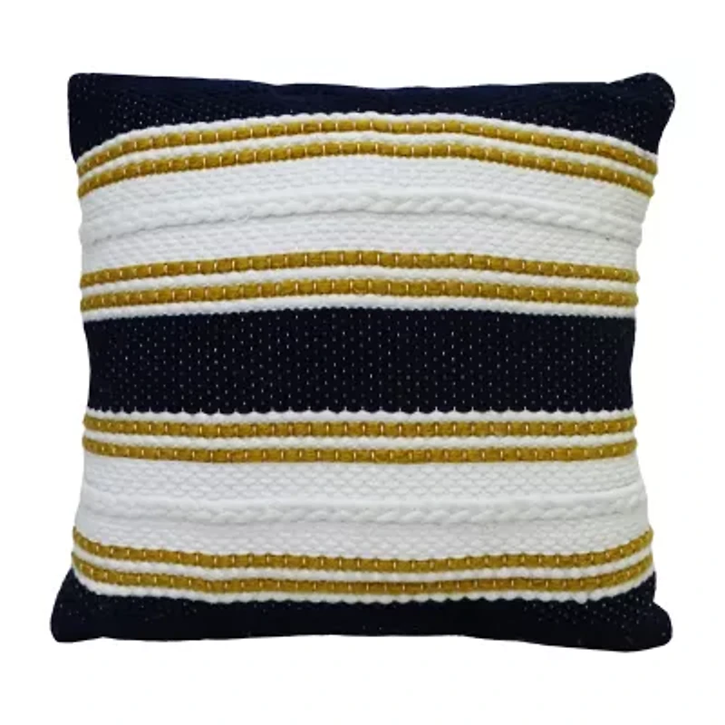 Vibhsa Braid Square Throw Pillow