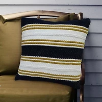 Vibhsa Braid Square Throw Pillow