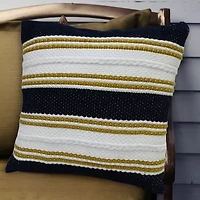 Vibhsa Braid Square Throw Pillow