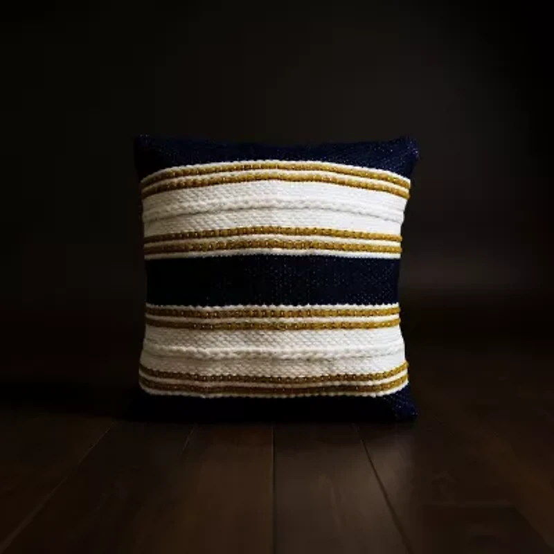 Vibhsa Braid Square Throw Pillow