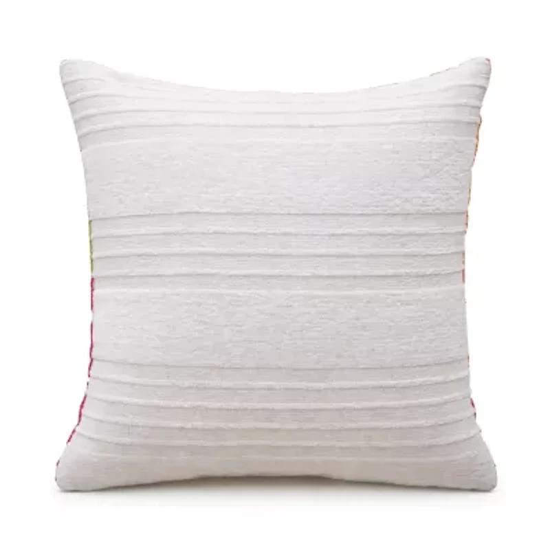 Vibhsa Dear Pear Stripe Square Throw Pillow