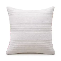 Vibhsa Dear Pear Stripe Square Throw Pillow