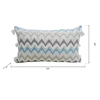 Vibhsa Chevron Braid Rectangular Throw Pillow