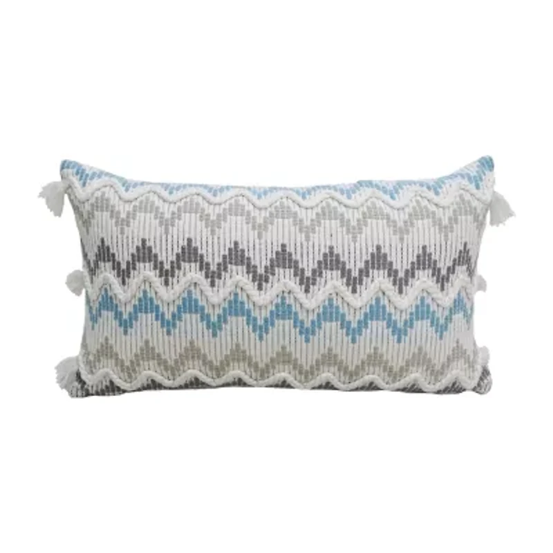 Vibhsa Chevron Braid Rectangular Throw Pillow