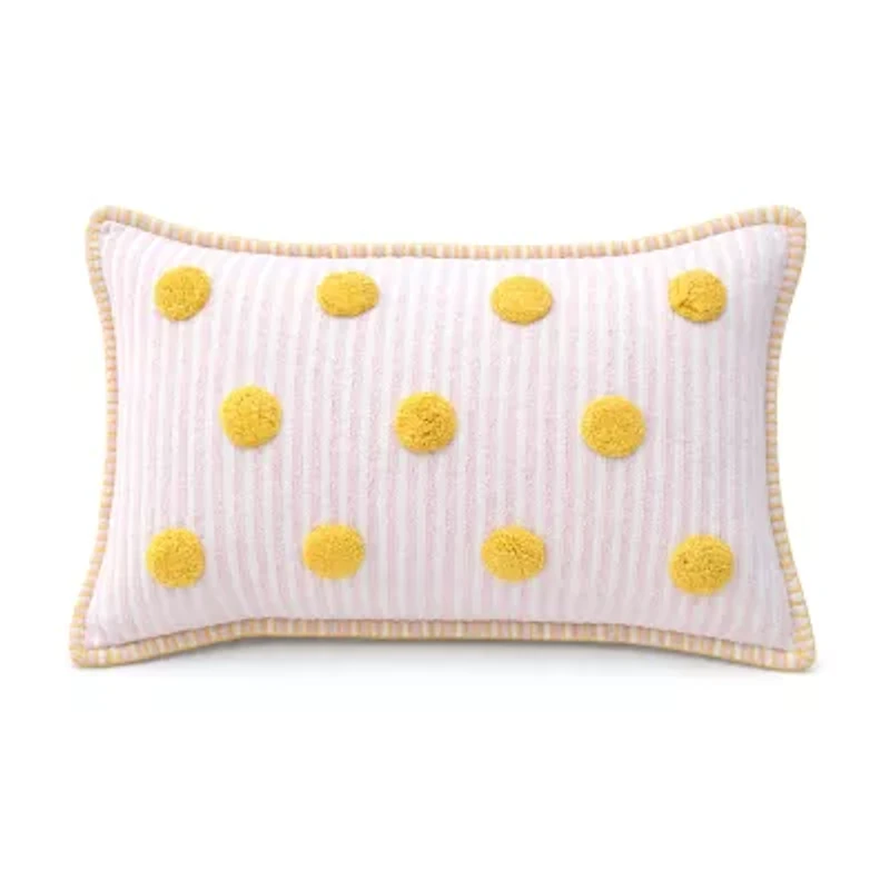 Vibhsa Polka Fun Rectangular Throw Pillow