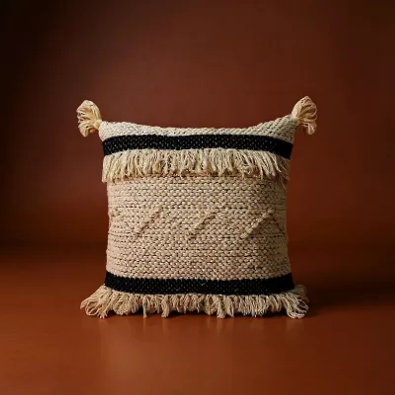 Vibhsa Stripes Square Throw Pillow