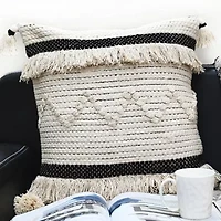 Vibhsa Stripes Square Throw Pillow