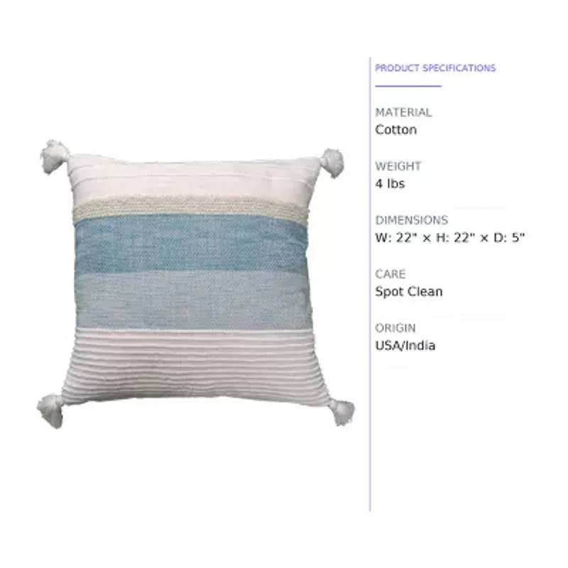 Vibhsa Elegant Square Throw Pillow